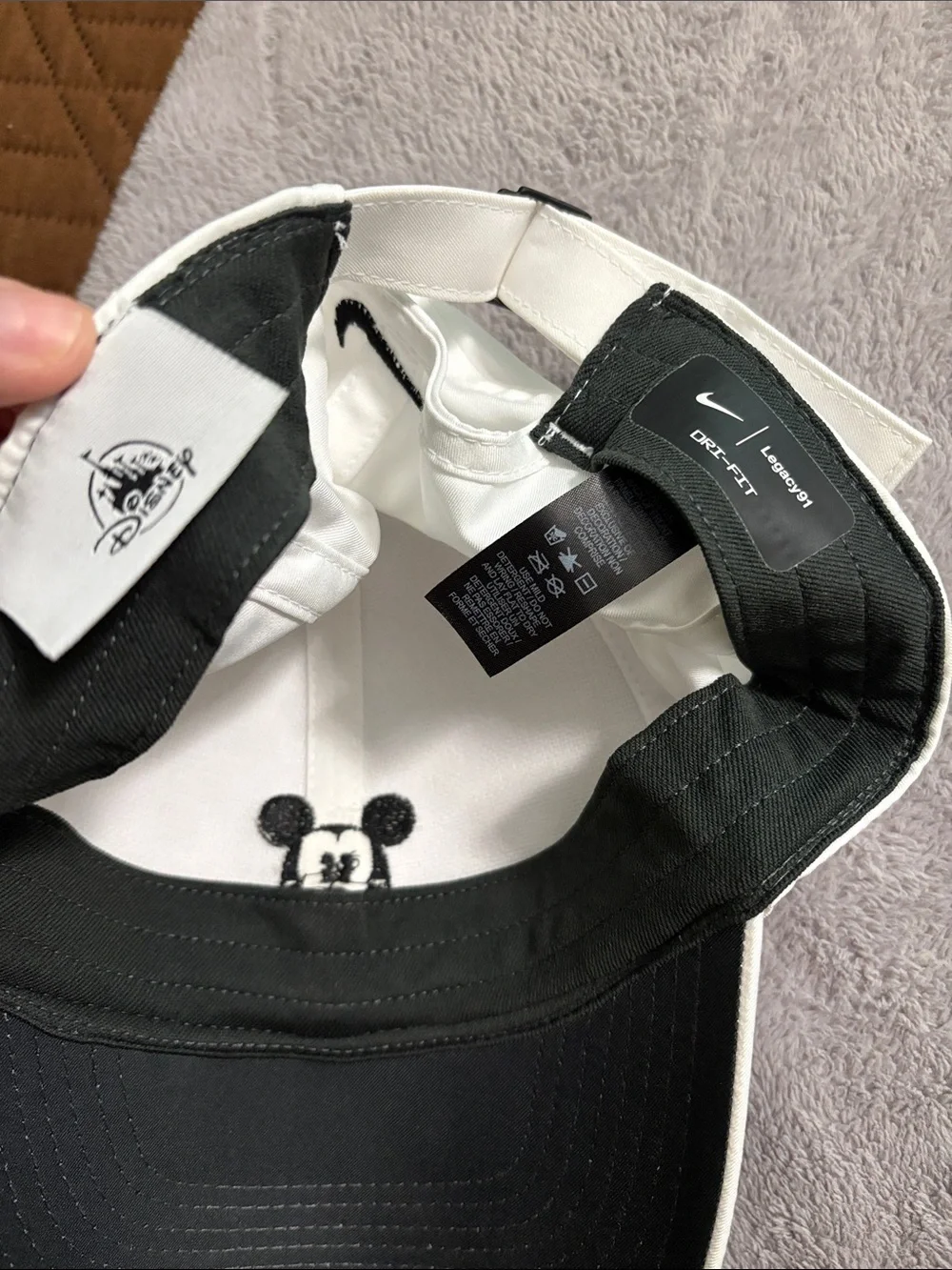 TWO Disneyland Dri-fit hats